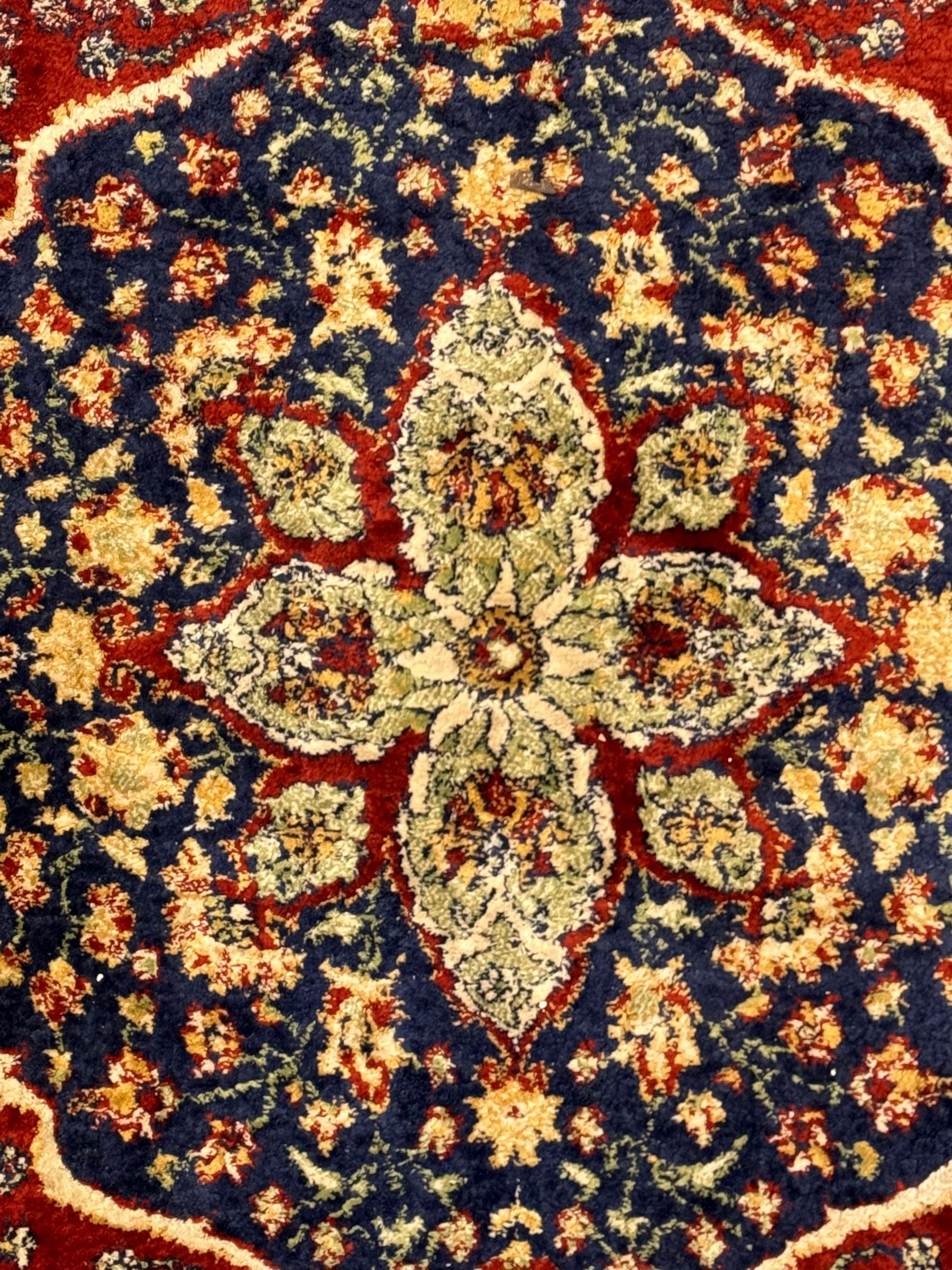 Persian design crimson ground rug - Image 3 of 7