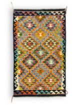 Chobi Kilim multi-coloured rug