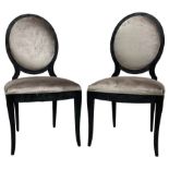 India Jane Interiors - Pair of French design cameo back dining chairs