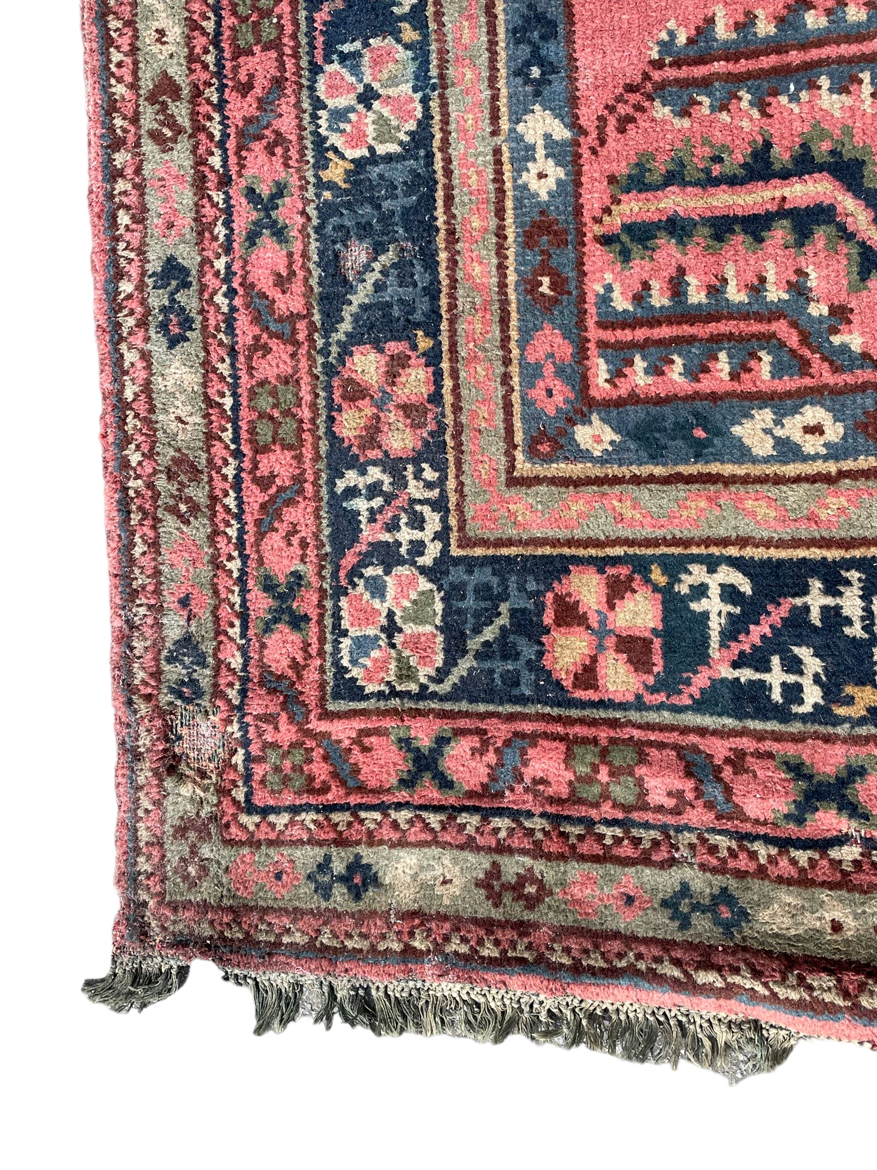 Large early 20th century Turkish red ground carpet - Image 12 of 13