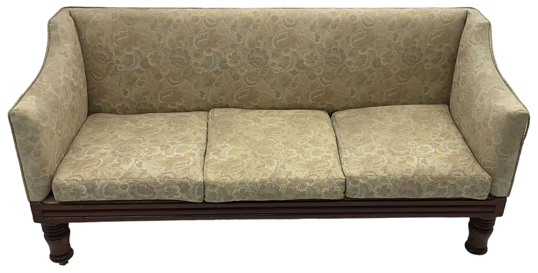 Victorian mahogany framed three-seat settee - Bild 2 aus 5