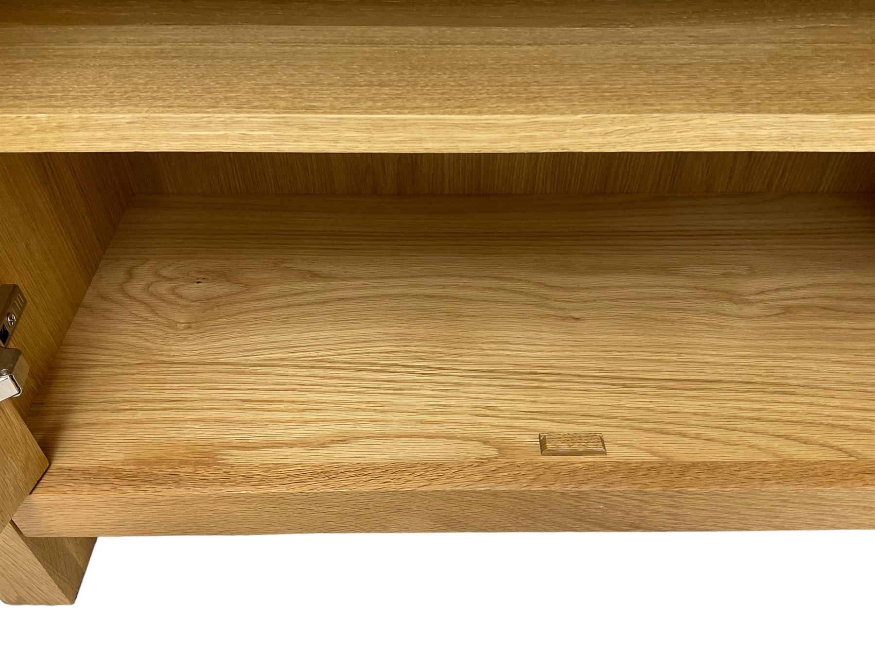 Light oak open bookcase - Image 4 of 4