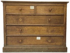 Late Victorian oak chest
