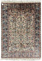 Persian design ivory ground rug