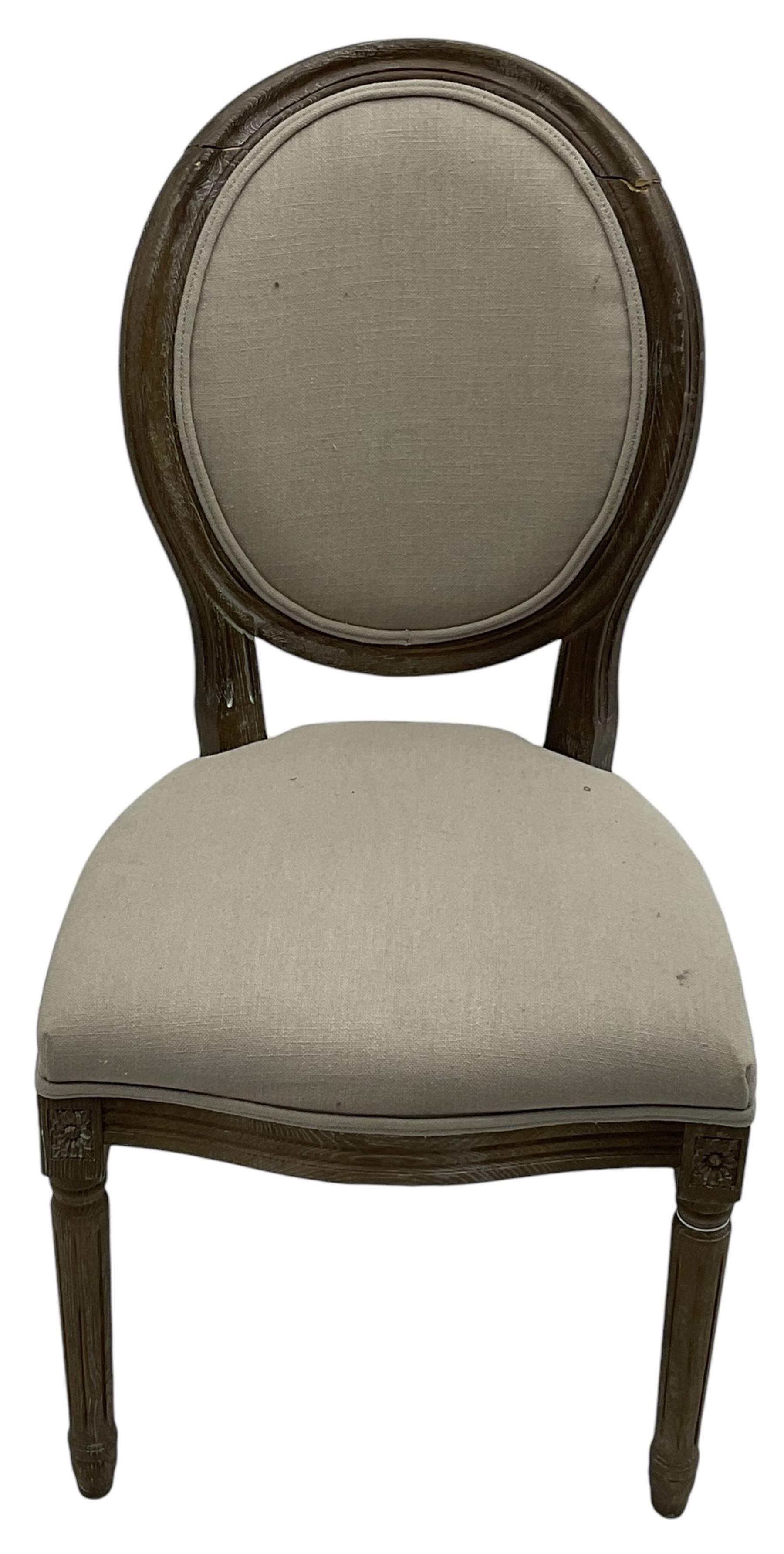 India Jane Interiors - two French design oak side chairs - Image 5 of 13