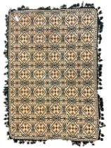 Flatweave pale ground rug