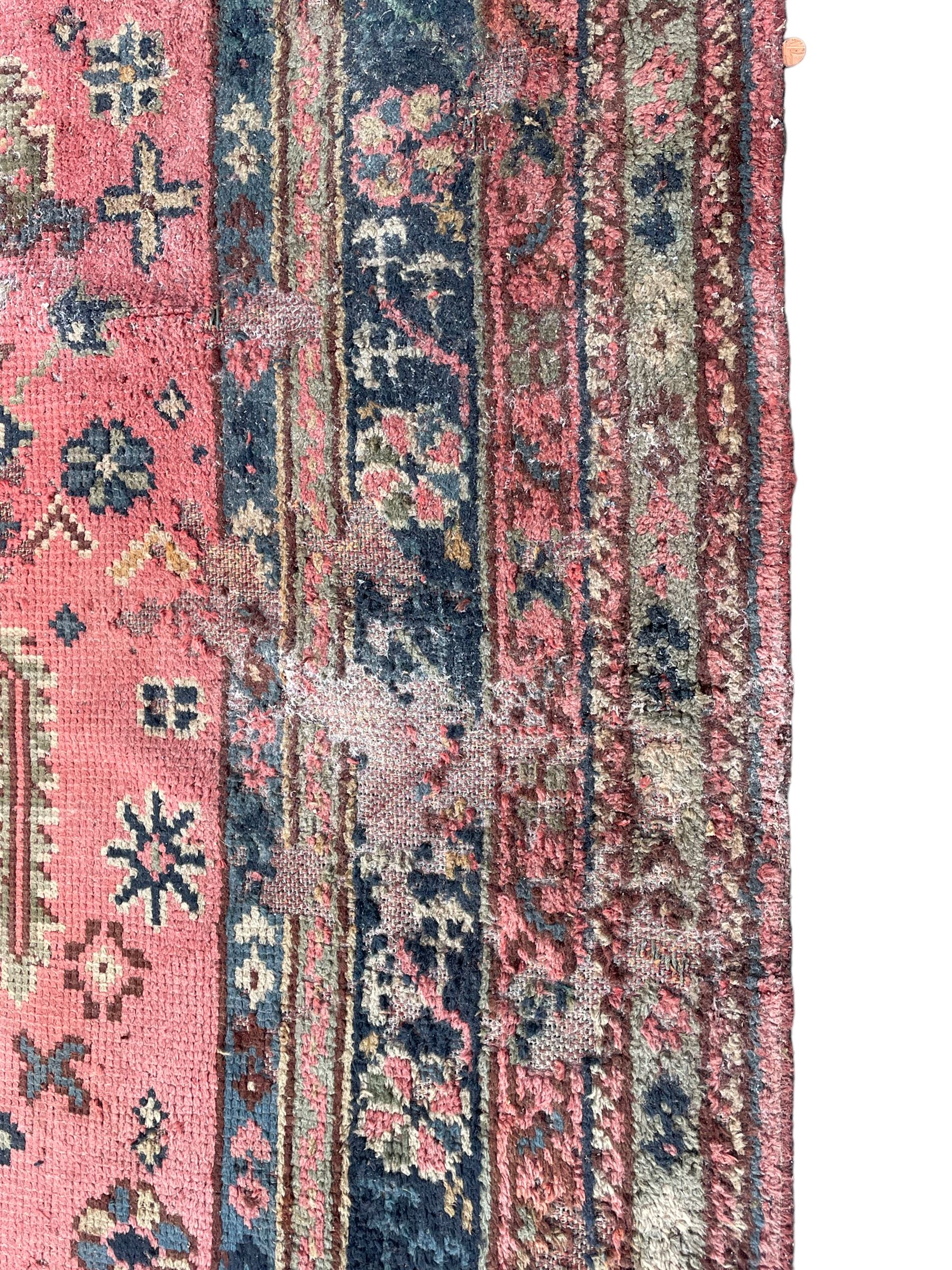 Large early 20th century Turkish red ground carpet - Image 6 of 13
