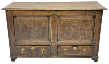 18th century oak mule chest