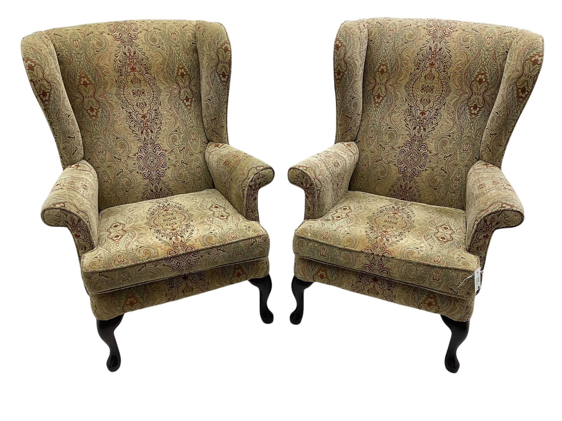 Parker Knoll - 'Burghley' pair of wingback armchairs - Image 2 of 5
