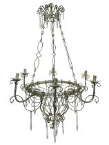 India Jane Interiors - six branch metal chandelier