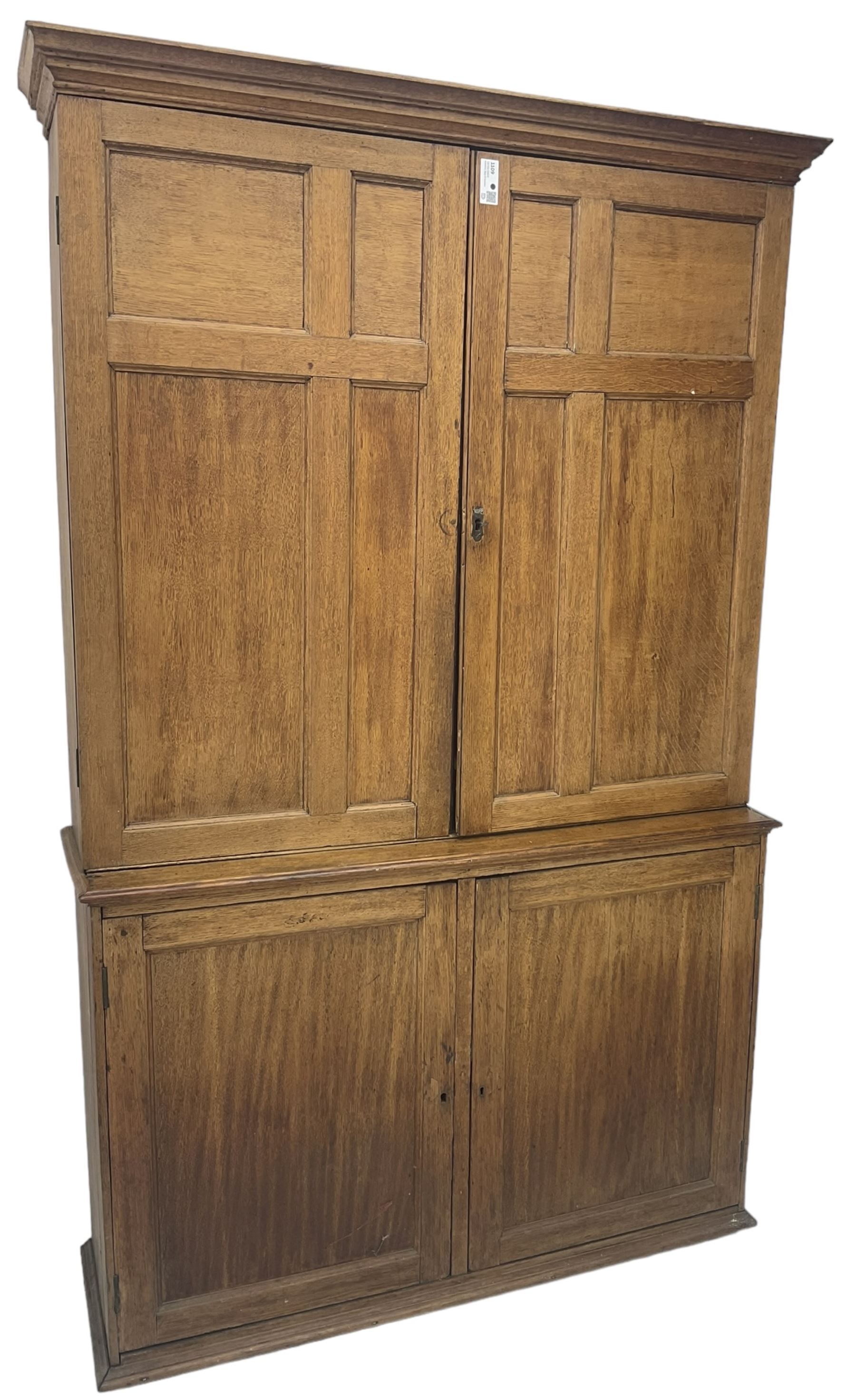 19th century oak house keeper's cupboard - Image 5 of 6