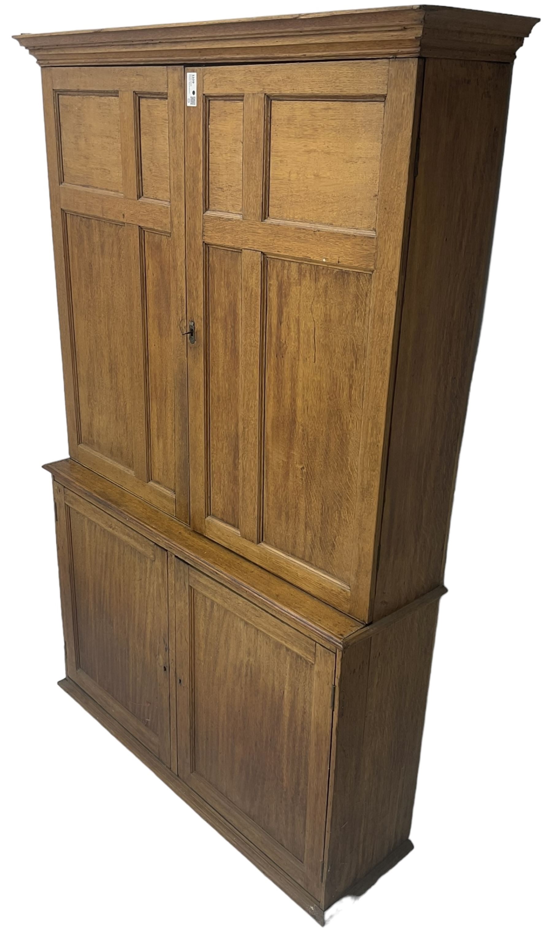 19th century oak house keeper's cupboard - Image 6 of 6