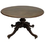 19th century mahogany loo table