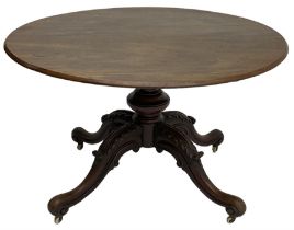 19th century mahogany loo table