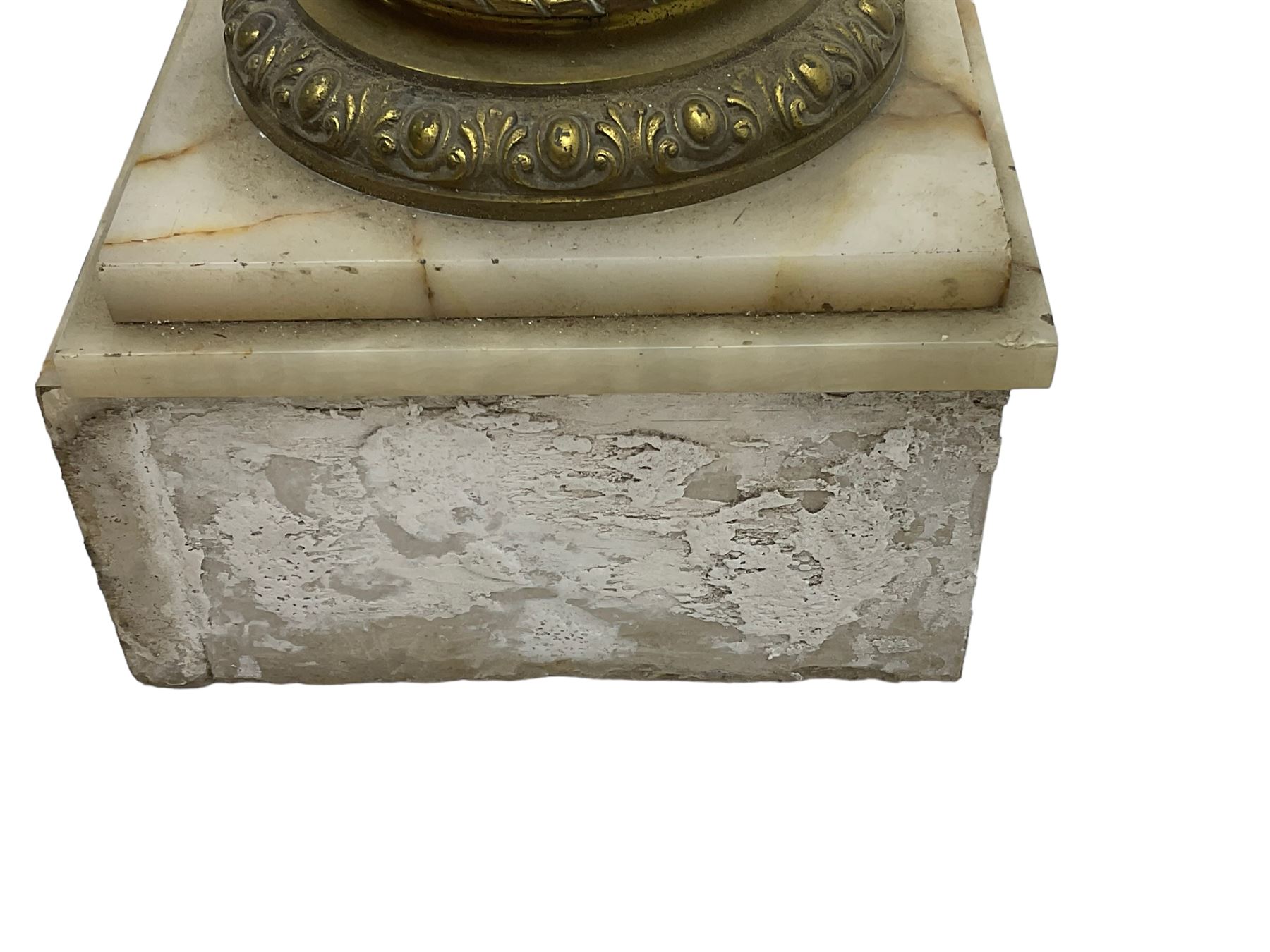 Late 19th century variegated marble torchère or plant stand - Image 5 of 7