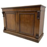 Early 19th century mahogany chiffonier sideboard