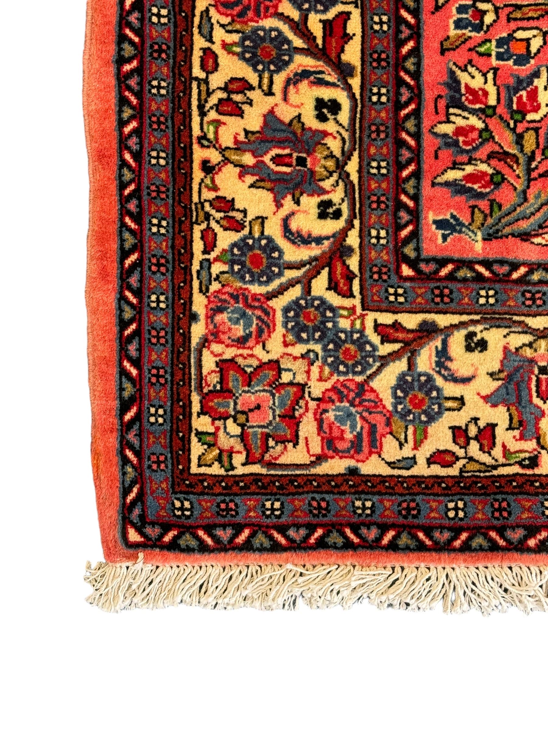 North West Persian Sarouk peach ground rug - Bild 2 aus 5