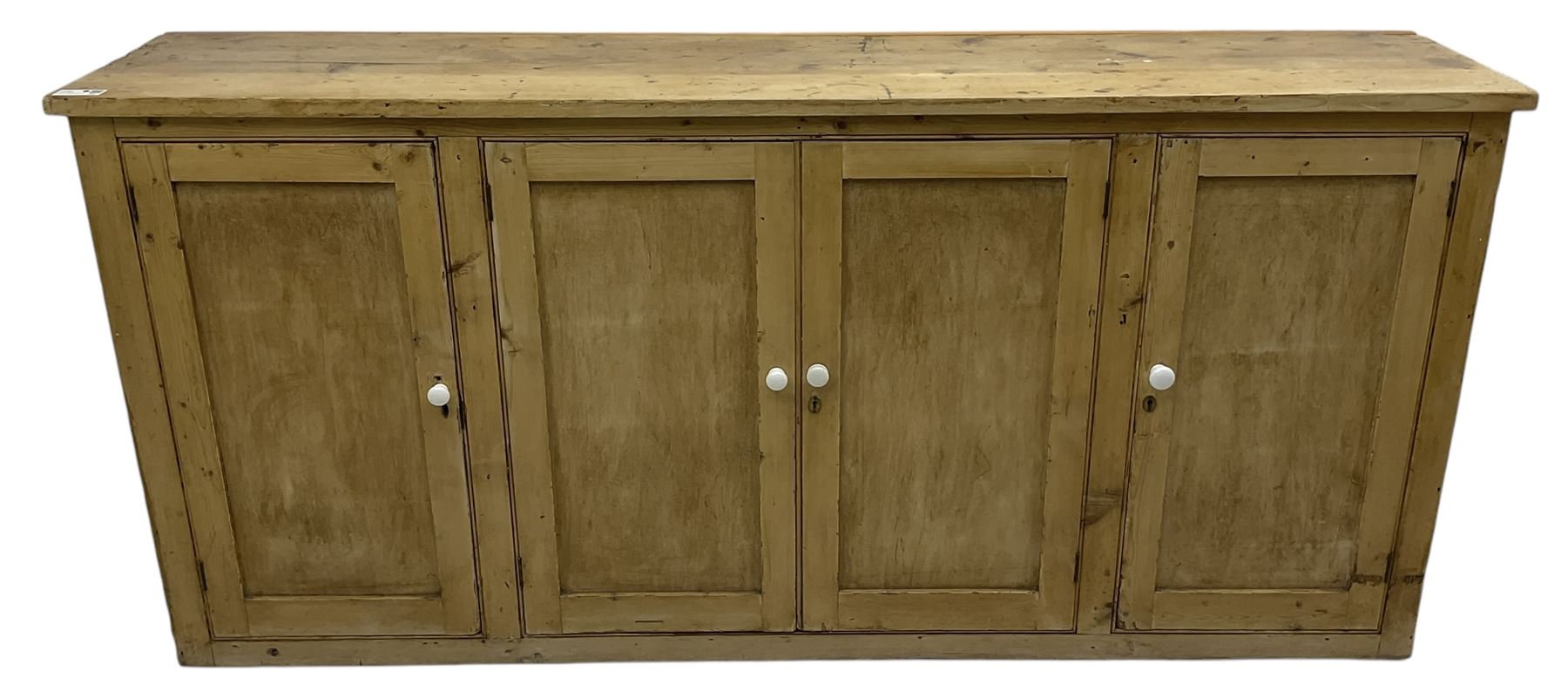 Victorian pine cupboard - Image 2 of 6