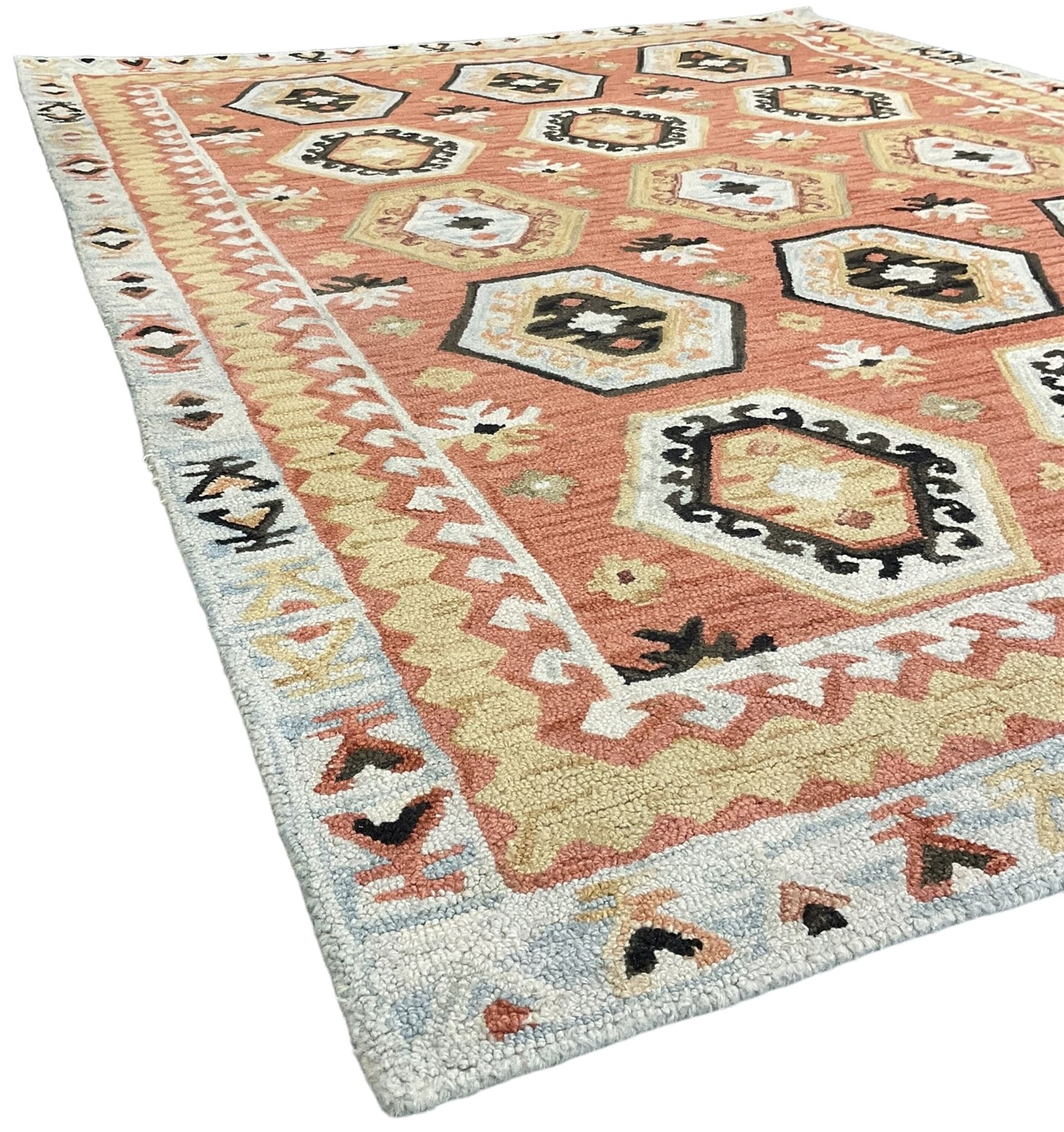 OKA - Turkish design peach ground rug - Image 5 of 7