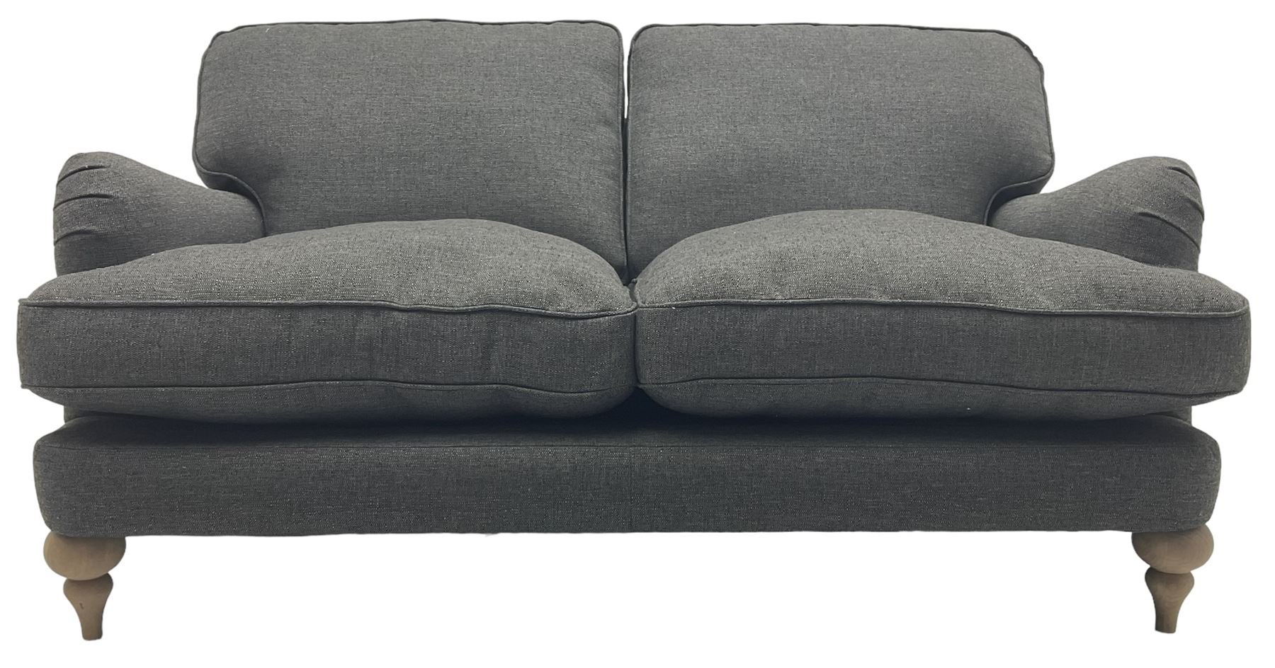 Marks and Spencer - 'Rochester' two-seat sofa on turned light wood feet