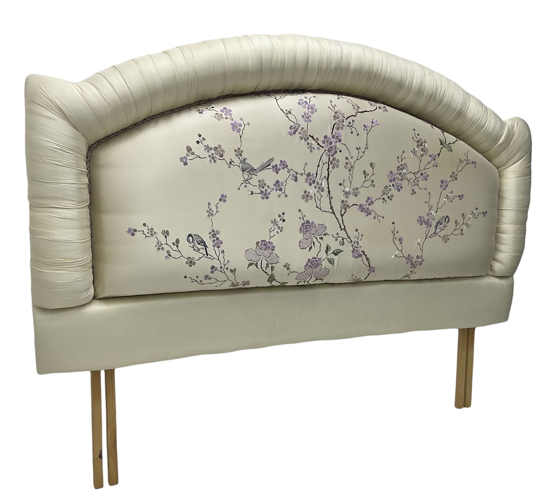 5' Kingsize headboard with stepped arch cresting - Image 6 of 11