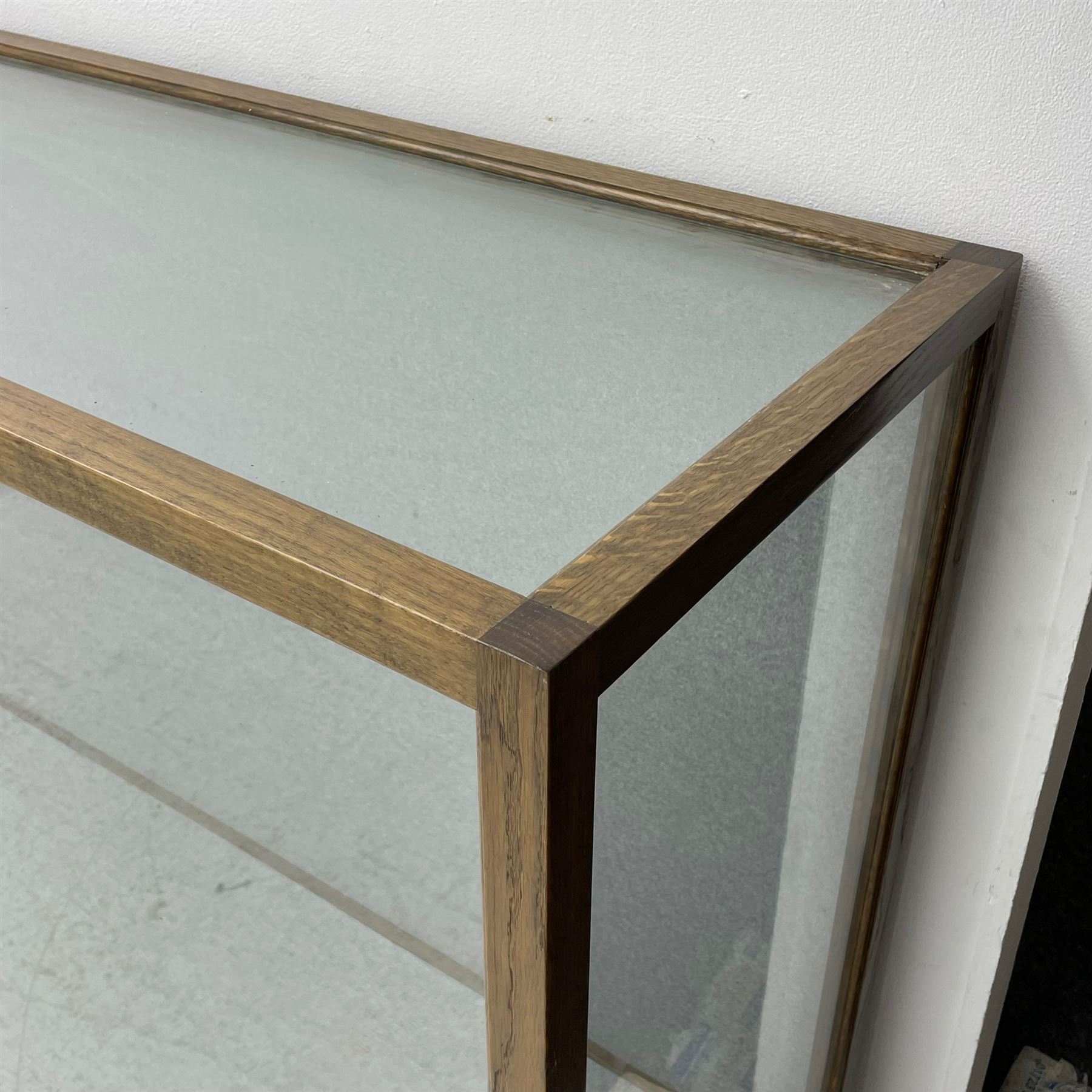 20th century oak display case - Bild 4 aus 7