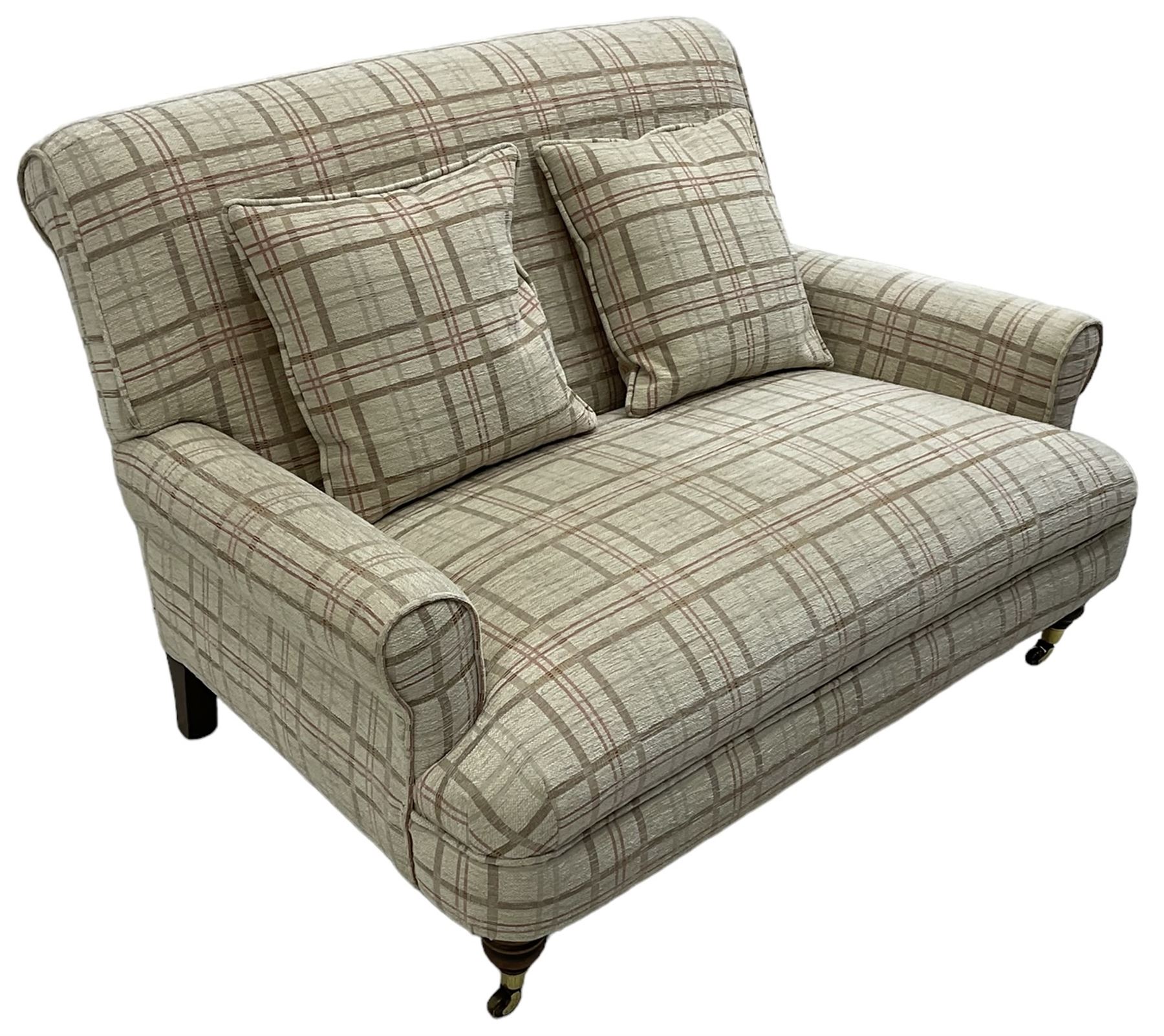 Traditionally shaped two-seat sofa - Image 4 of 4