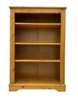 Pine open bookcase