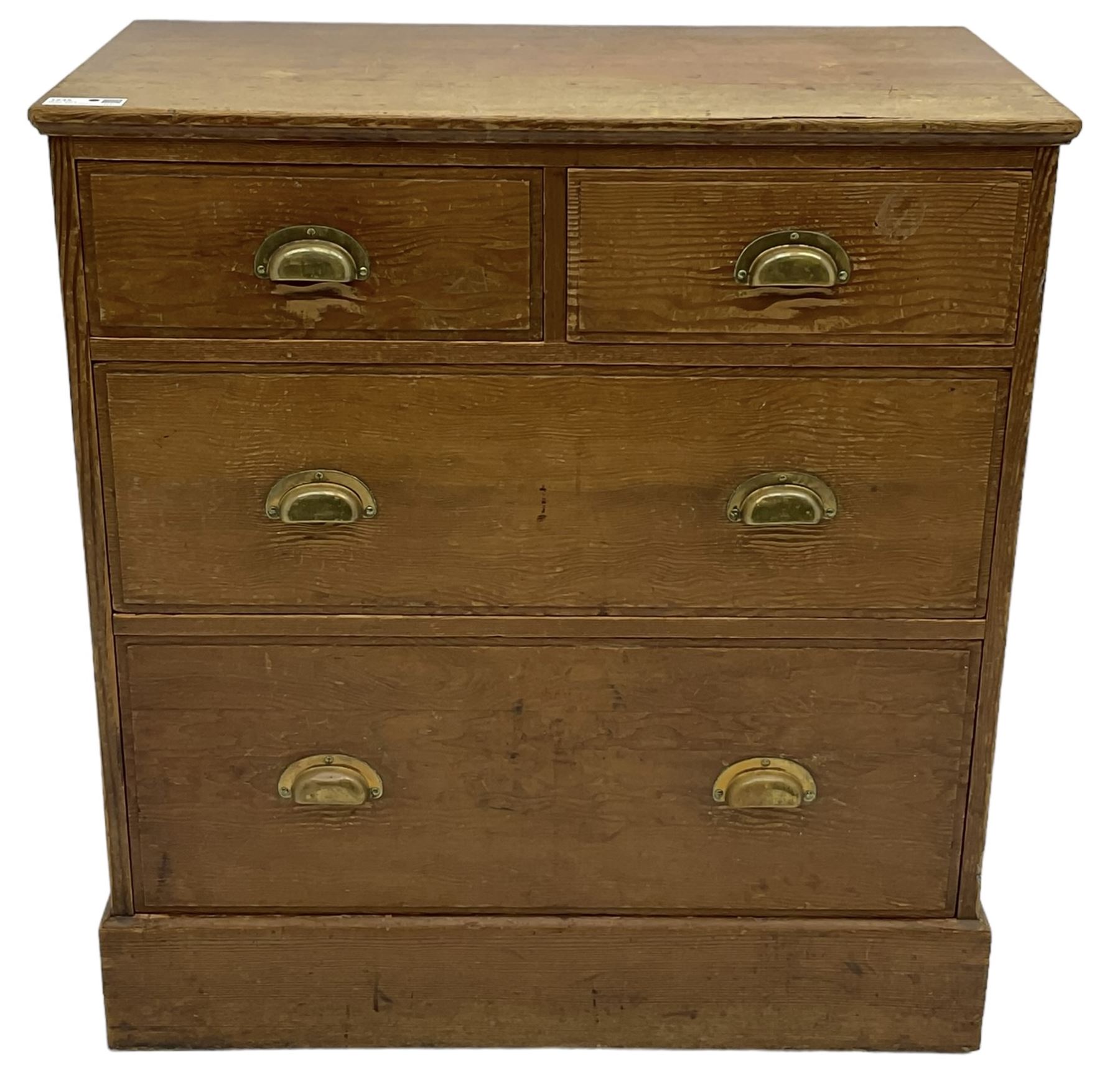 Victorian pitch pine chest - Image 2 of 5