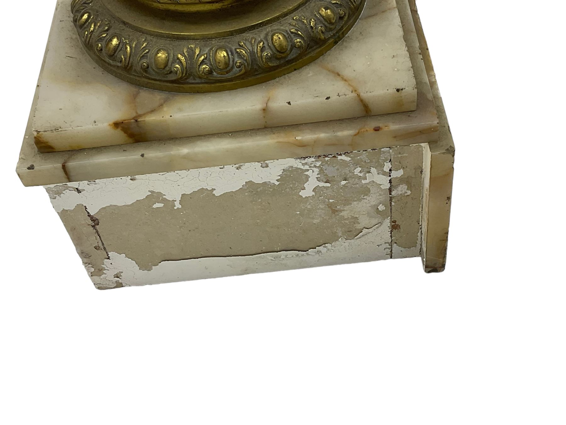 Late 19th century variegated marble torchère or plant stand - Image 6 of 7