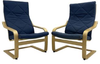 IKEA - pair of 'Poang' armchairs