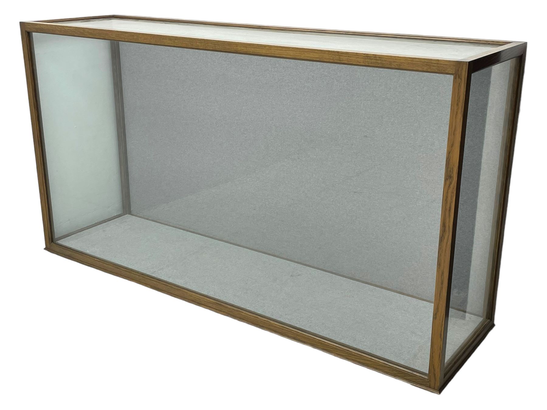 20th century oak display case