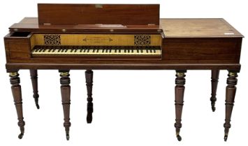 Goulding D'Almaine Potter & Co. London - Regency mahogany square piano