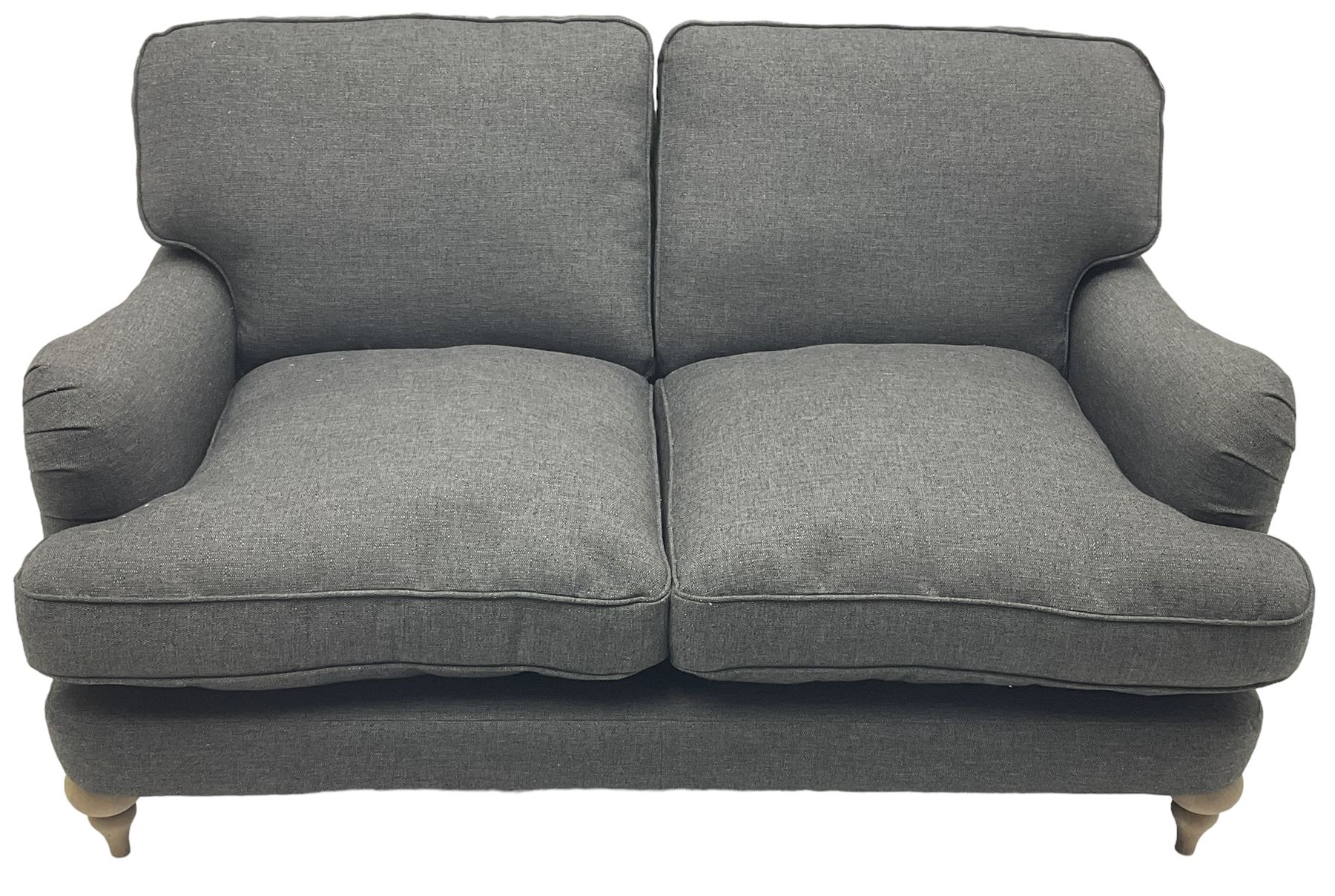 Marks and Spencer - 'Rochester' two-seat sofa on turned light wood feet - Image 2 of 5