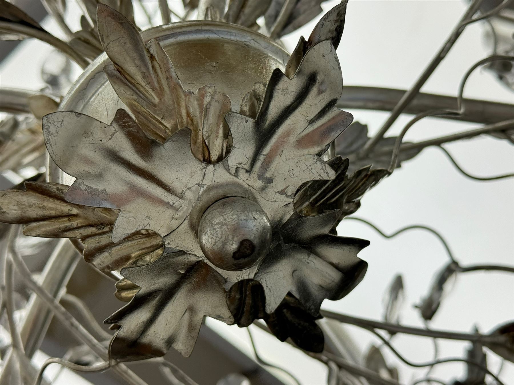 India Jane - silver finish metal chandelier - Image 7 of 8