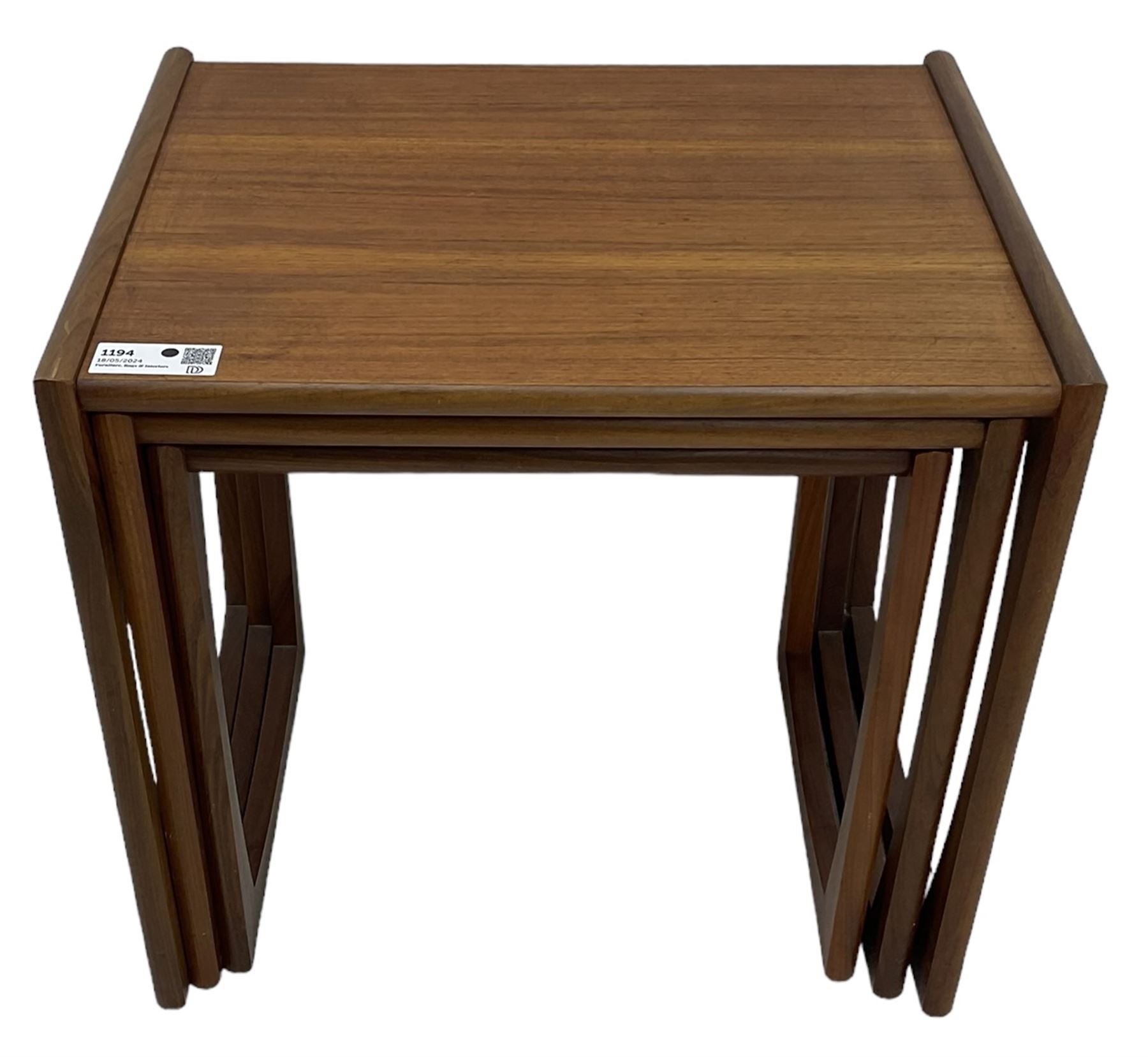 G-Plan - mid-20th century teak nest of three tables - Image 3 of 5