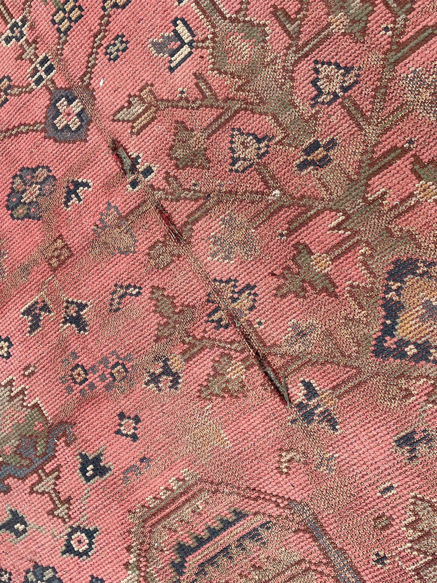 Large early 20th century Turkish red ground carpet - Image 13 of 13