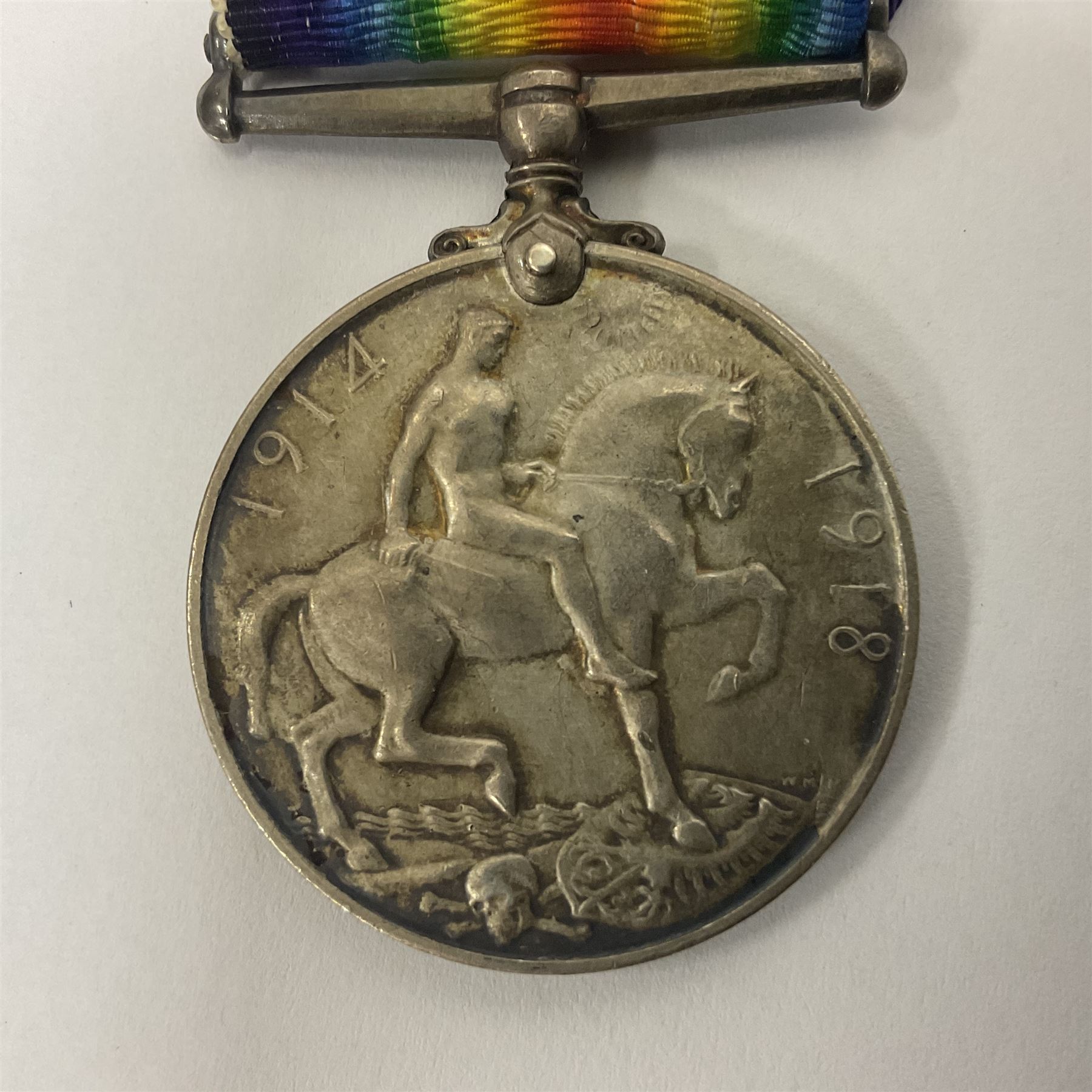 Trio of WWI medals comprising British War Medal - Bild 7 aus 12