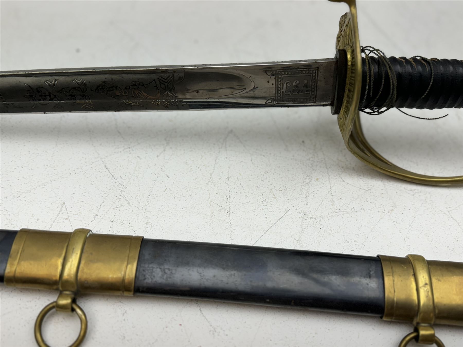 Replica Confederate States Army officer's sword - Image 2 of 7