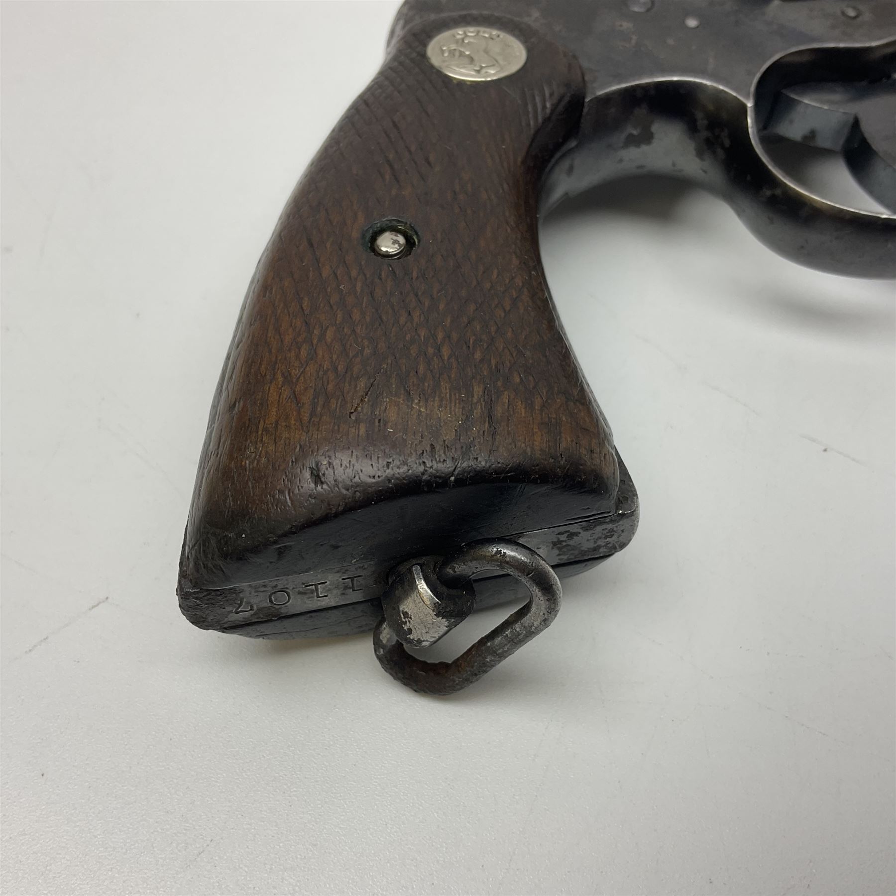 Deactivated Colt Official Police 38-200 six-shot revolver - Image 3 of 15