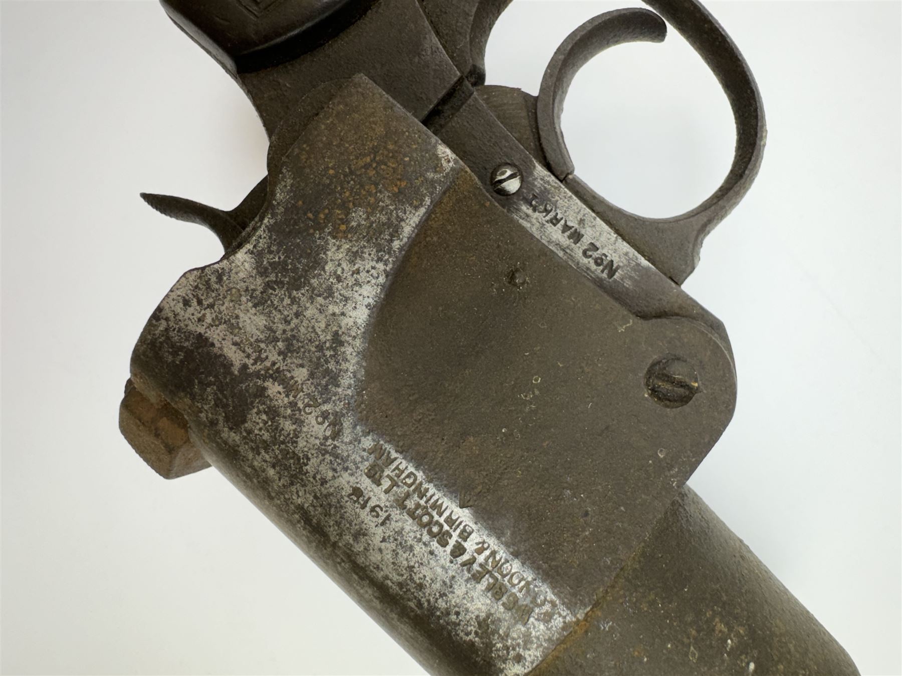 REGISTERED FIREARMS DEALERS ONLY - WWI Webley & Scott Model 2 Mark 1 1 1.5 inch flare/ signal pistol - Image 5 of 6