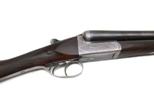 SHOTGUN CERTIFICATE REQUIRED - H Akrill of Beverly 12-bore double trigger boxlock ejector side-by-si