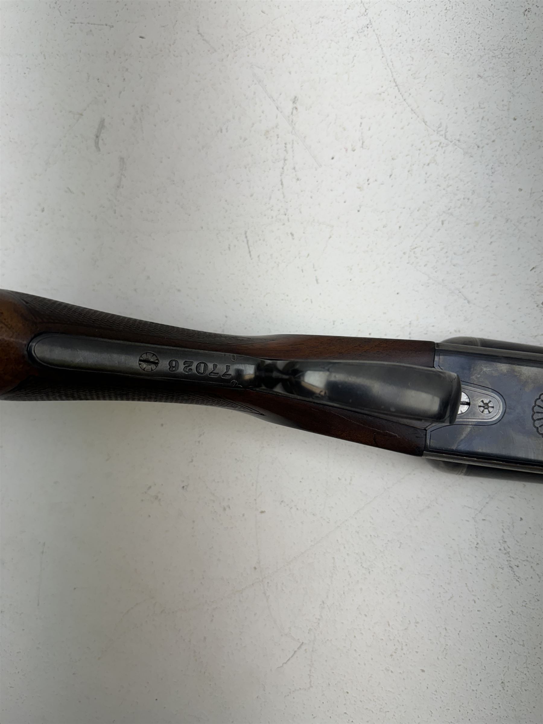 SHOTGUN CERTIFICATE REQUIRED- W.W Greener 12 bore side-by-side boxlock non ejector double trigger Em - Image 5 of 14