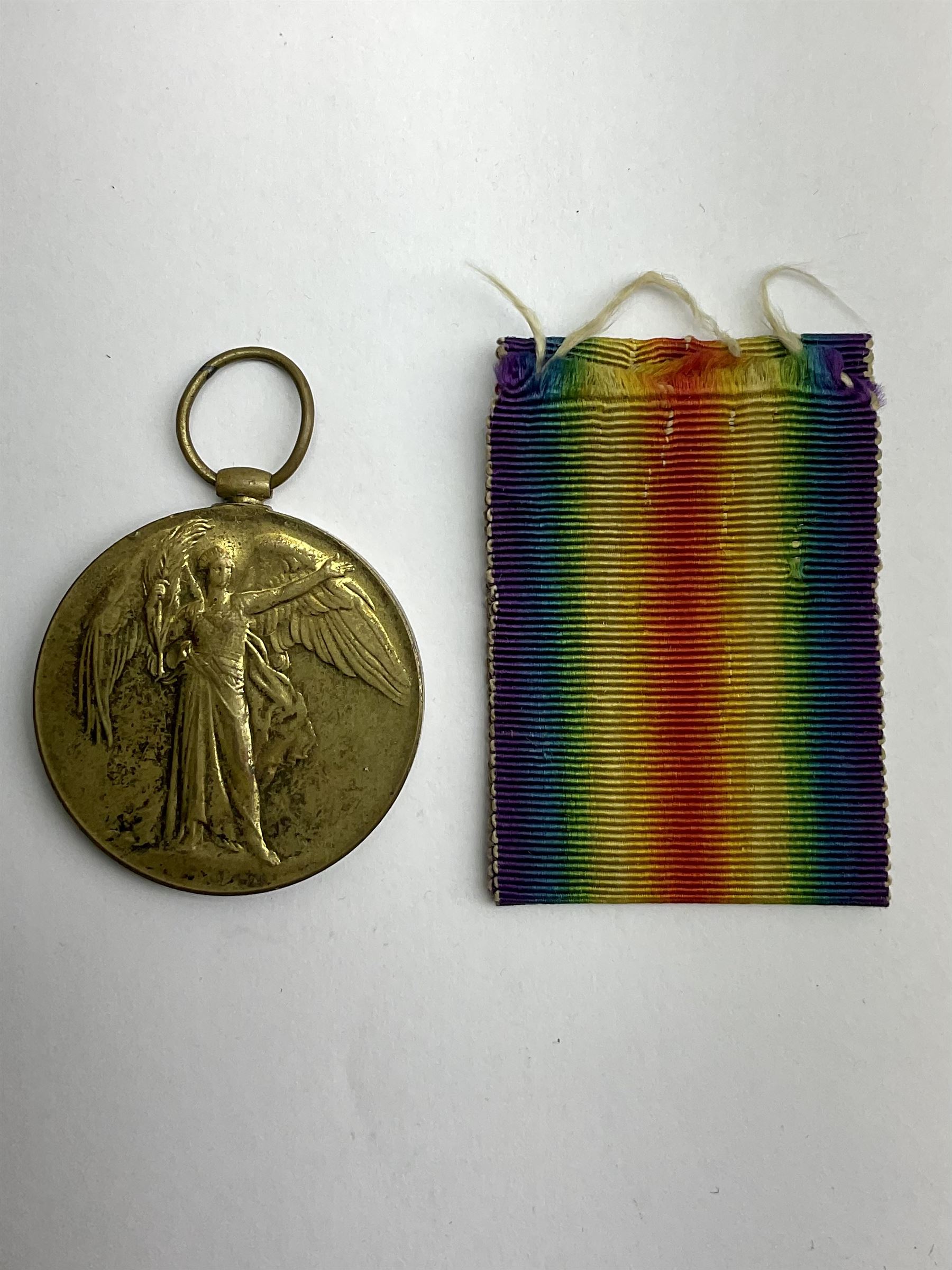 WWI medal pair comprising War and Victory medals named to '1182 GNR. A. HARRISON. R. A.' and 1914-15 - Image 4 of 4