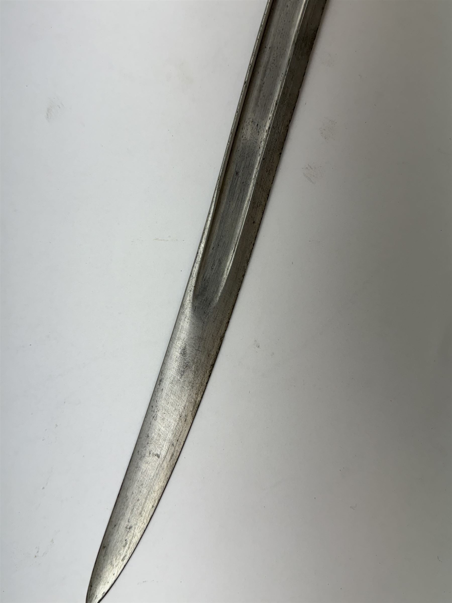 WWI French Chassepot Sword bayonet 57cm steel blade inscribed to the back-edge 'Tulle Juillet 1874' - Image 6 of 7