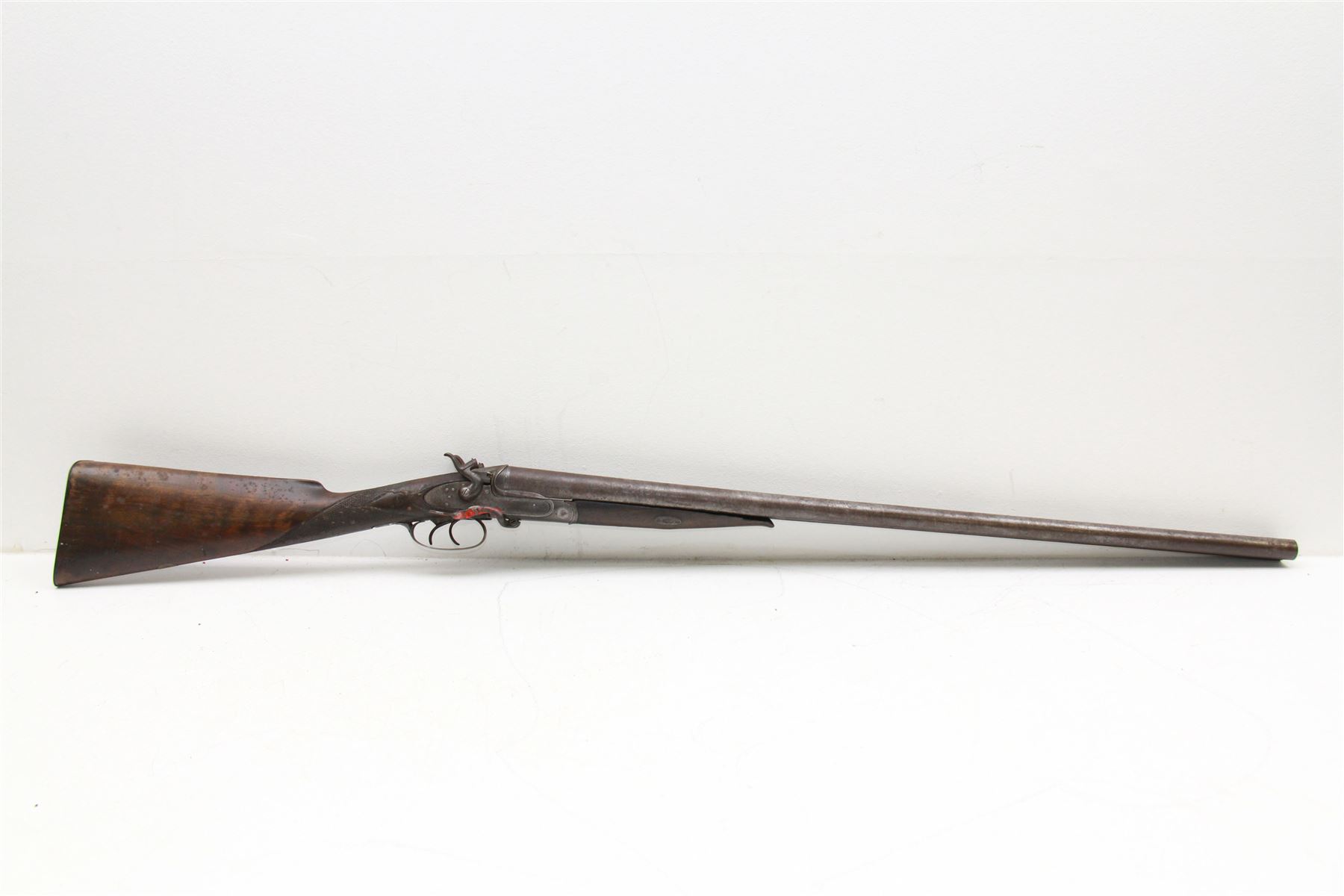 SHOTGUN CERTIFICATE REQUIRED - Henry Adkin 12 bore side lever side by side hammer shotgun - Bild 2 aus 11