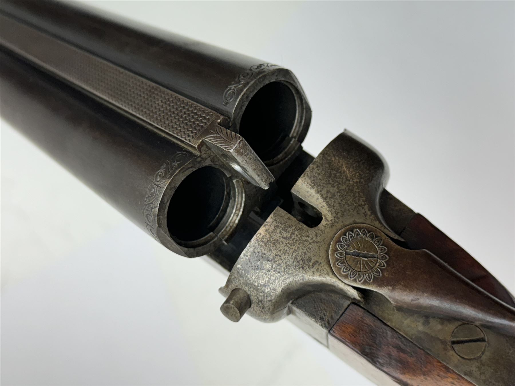 SHOTGUN CERTIFICATE REQUIRED - foreign 12-bore double trigger side by side double barrel shotgun ser - Image 11 of 16