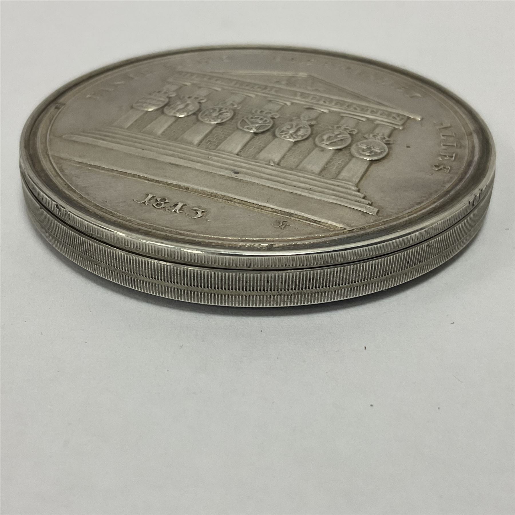 Grolier Club’s silver Schraubmedaille to commemorate the German campaign of 1813 - Image 4 of 18
