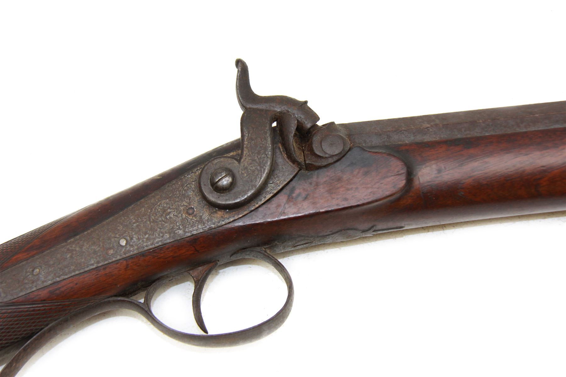 19th century single barrel percussion fire shotgun