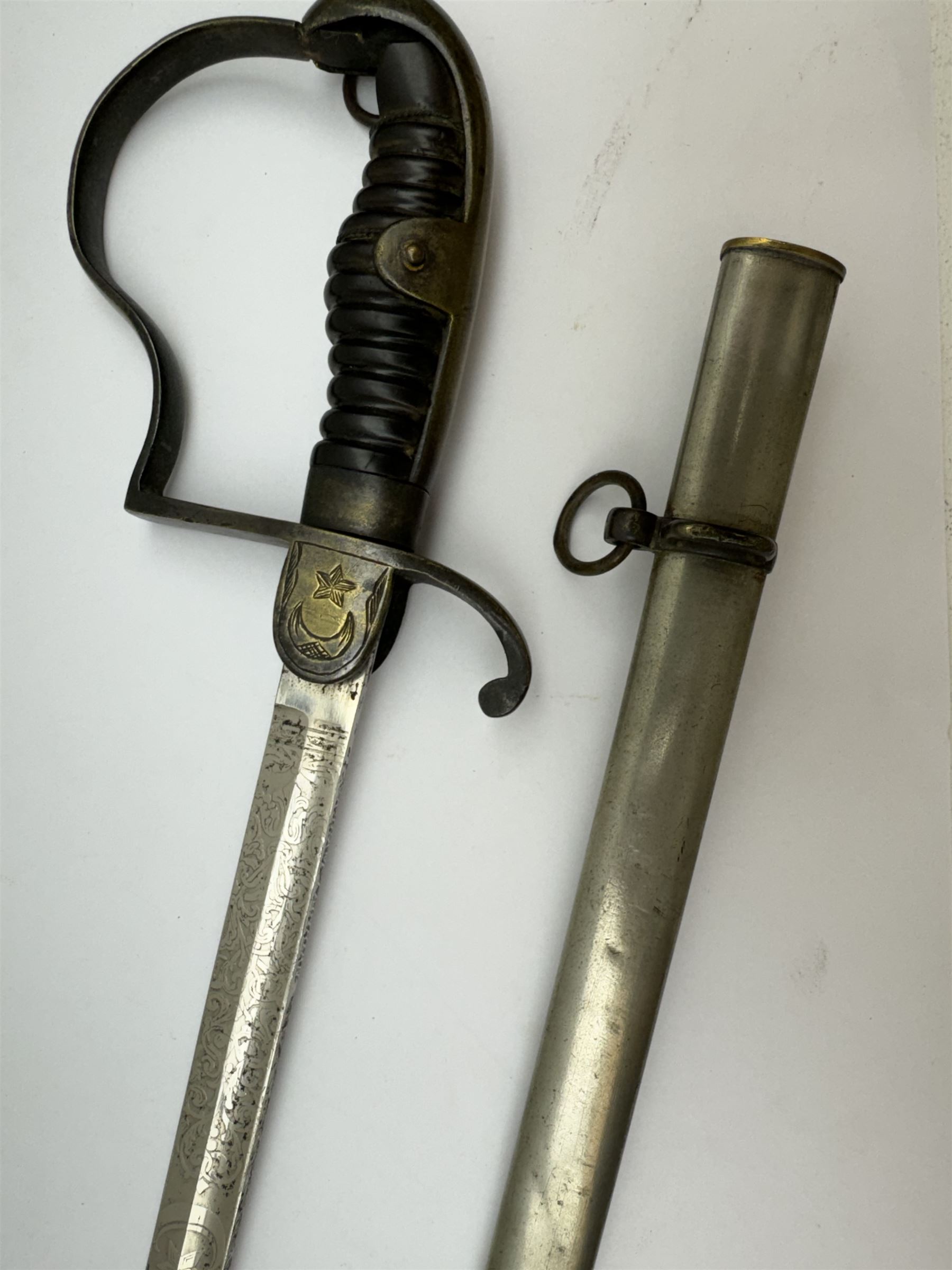 Ottoman/Turkish WW1 Period Infantry Officer's Short Sword - Image 2 of 6